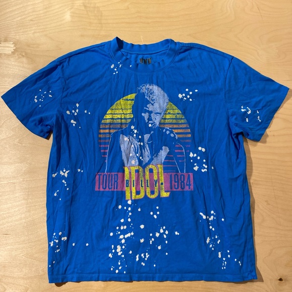 Billy Idol Blue Graphic Men's T-Shirt XL (OO) - Picture 6 of 12